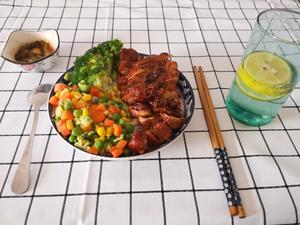 减肥也能解馋的蜜汁鸡腿饭的做法 步骤5