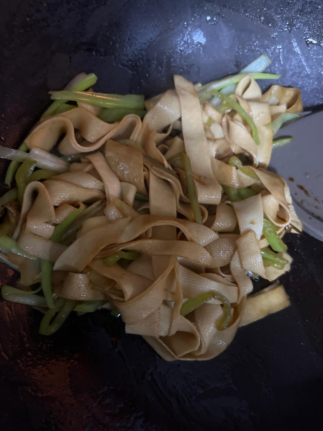 青椒炒干豆腐丝