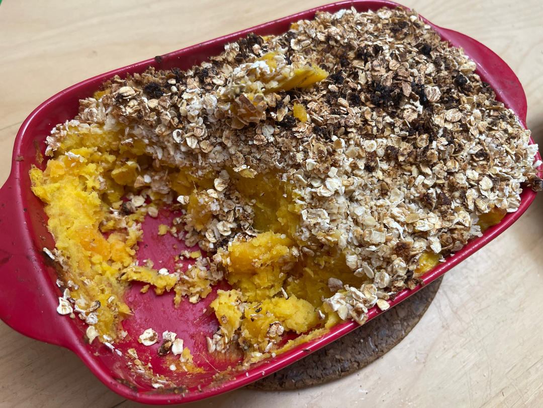 粉糯红薯泥配燕麦酥丨健康·三餐