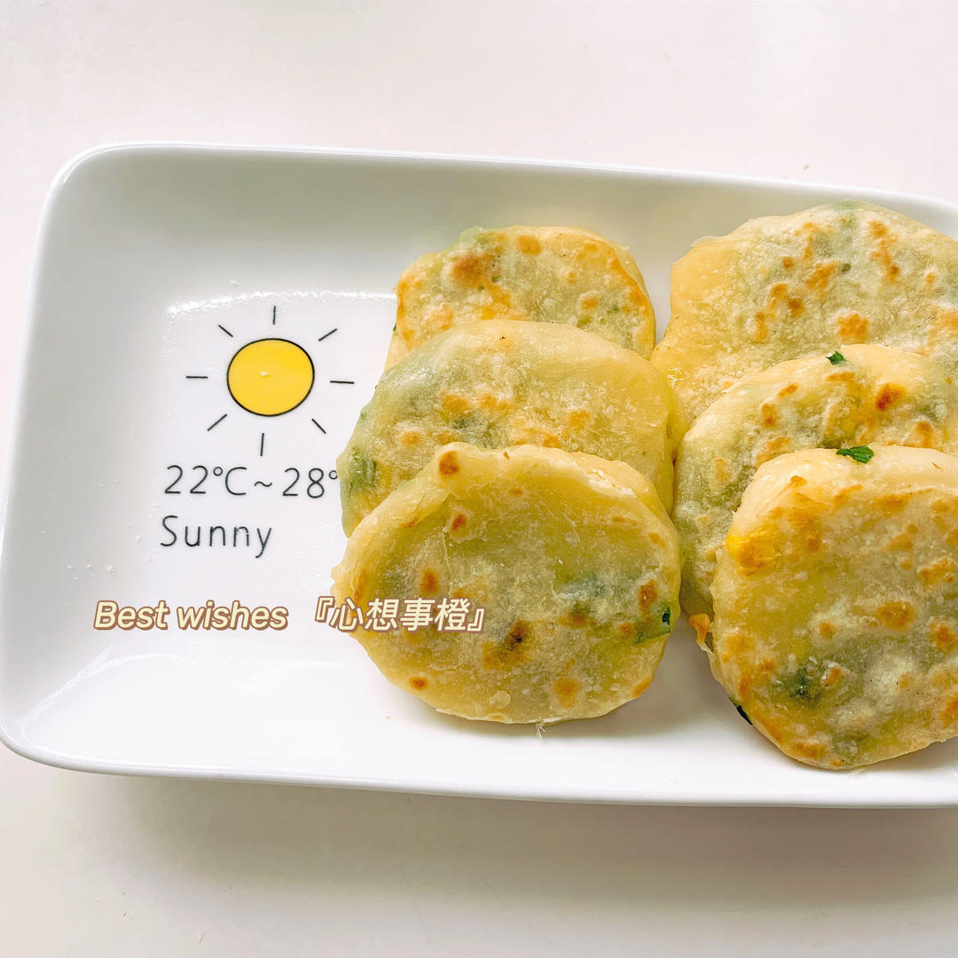 皮薄如纸的韭菜馅饼|免揉面法