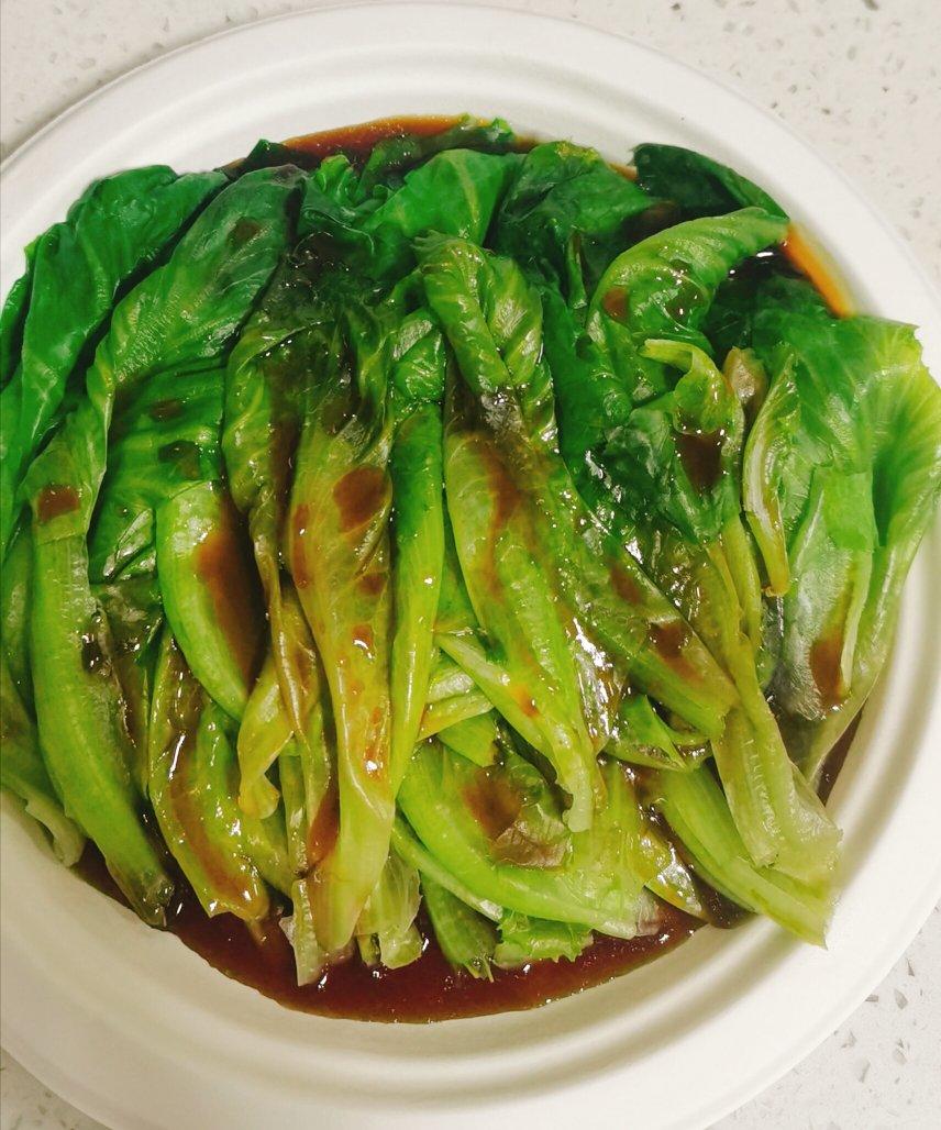 亲亲我的宝贝70做的蚝油生菜