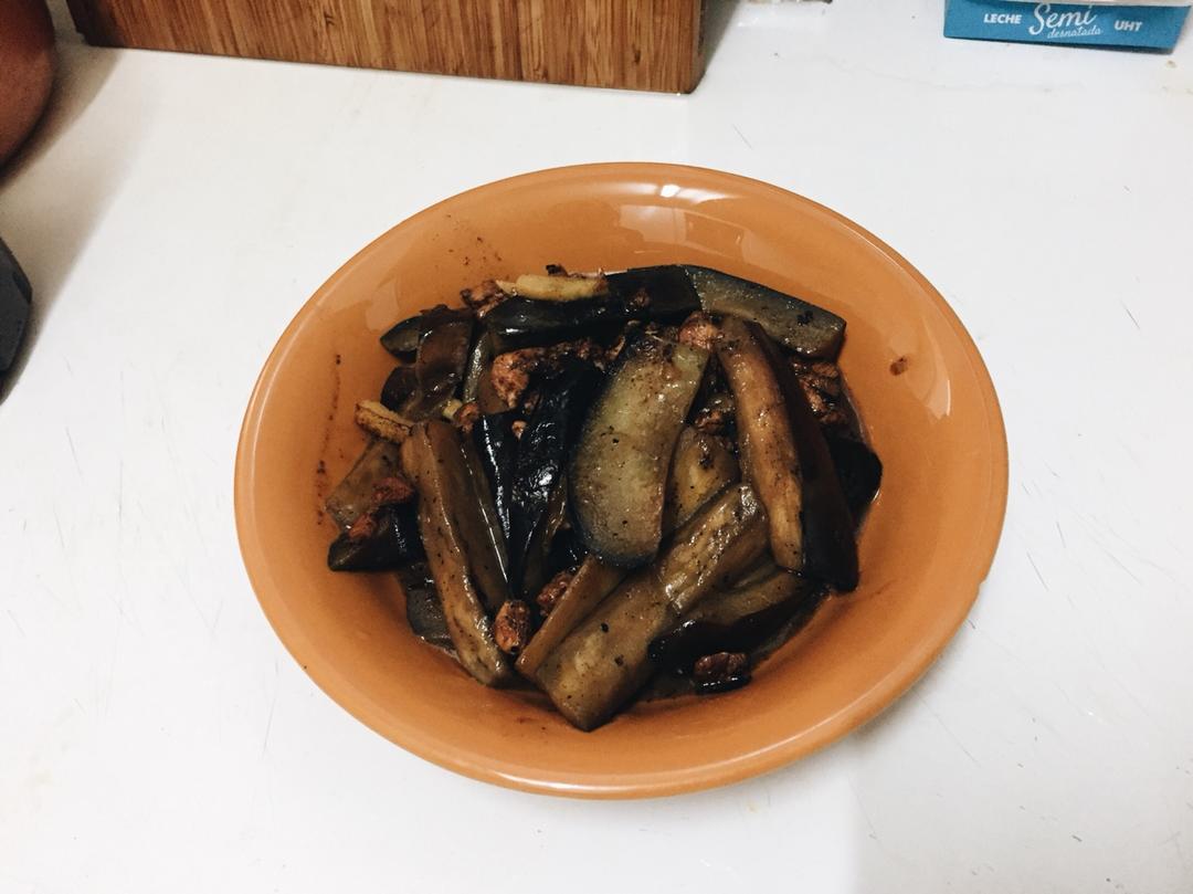 红烧肉沫茄子