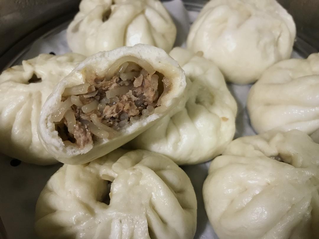 皮薄馅儿大的粉丝肉末包子（馅料做法）