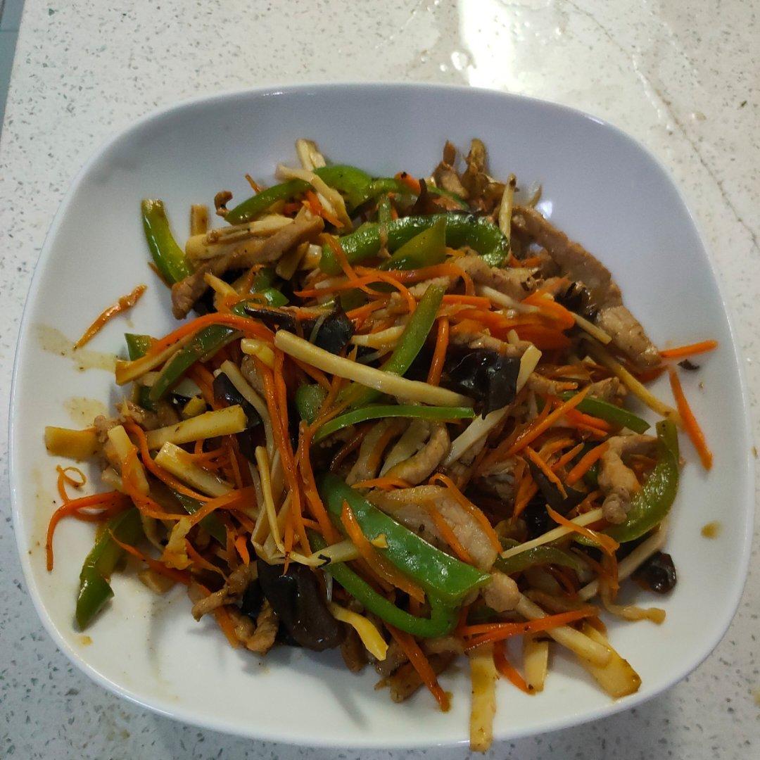 居然超简单的酸甜辣口鱼香肉丝