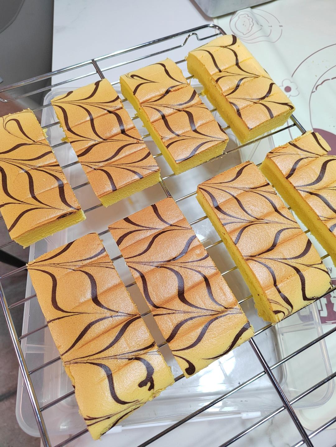 古早蛋糕、千叶纹蛋糕（童年回忆！）——烫面法