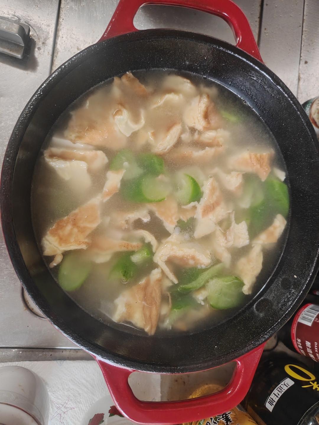 丝瓜豆腐鸡蛋汤
