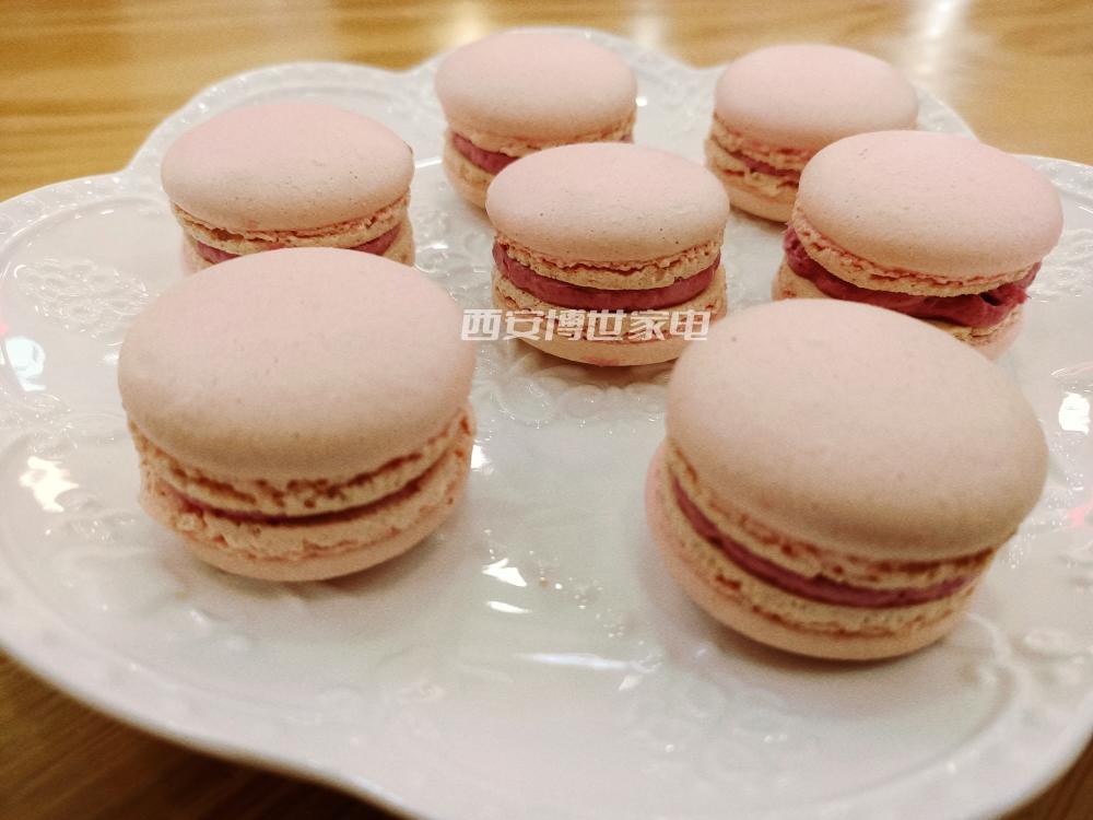 覆盆子马卡龙（意式快速晾皮法）的做法
