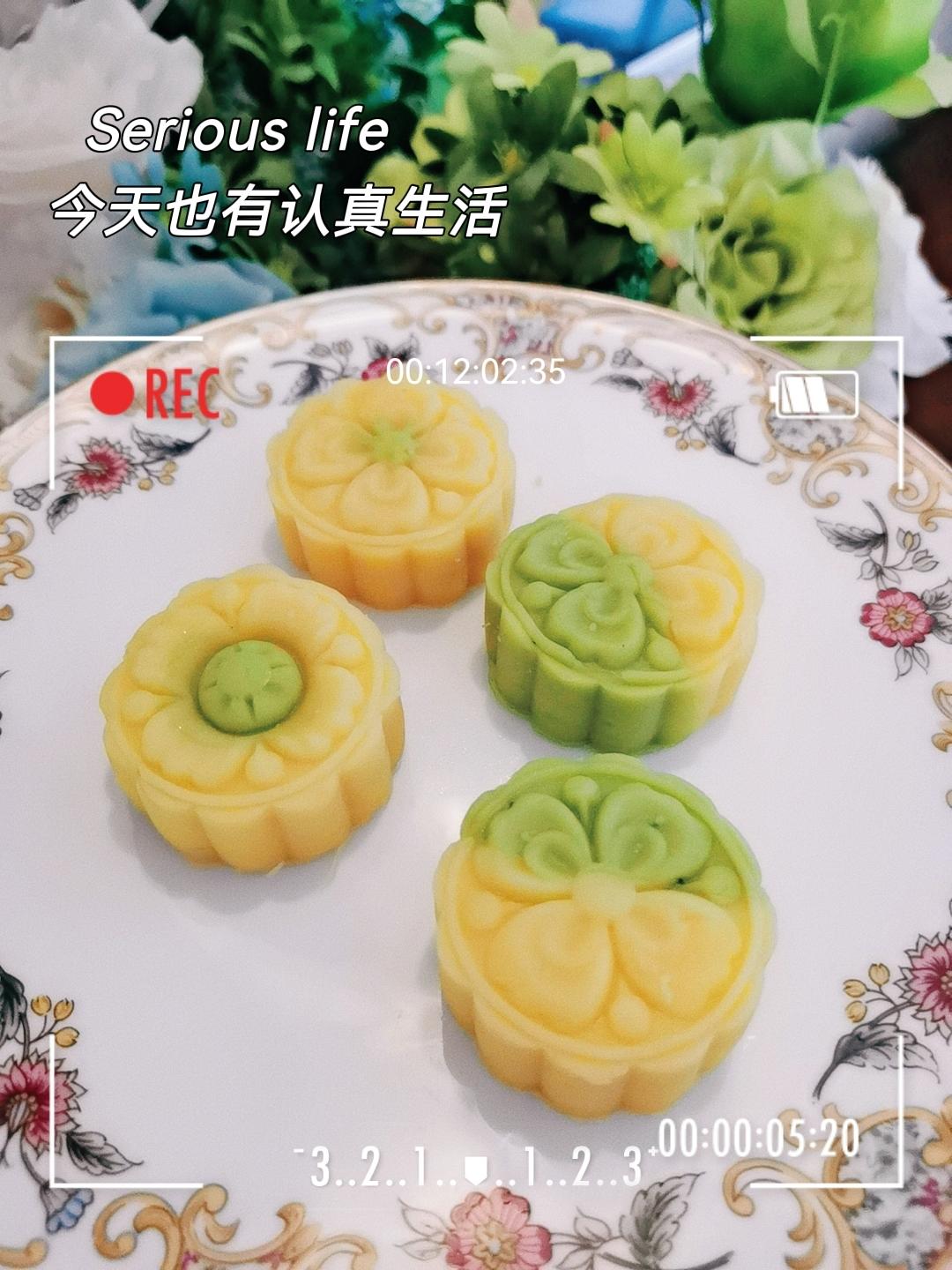蔓越莓绿豆糕