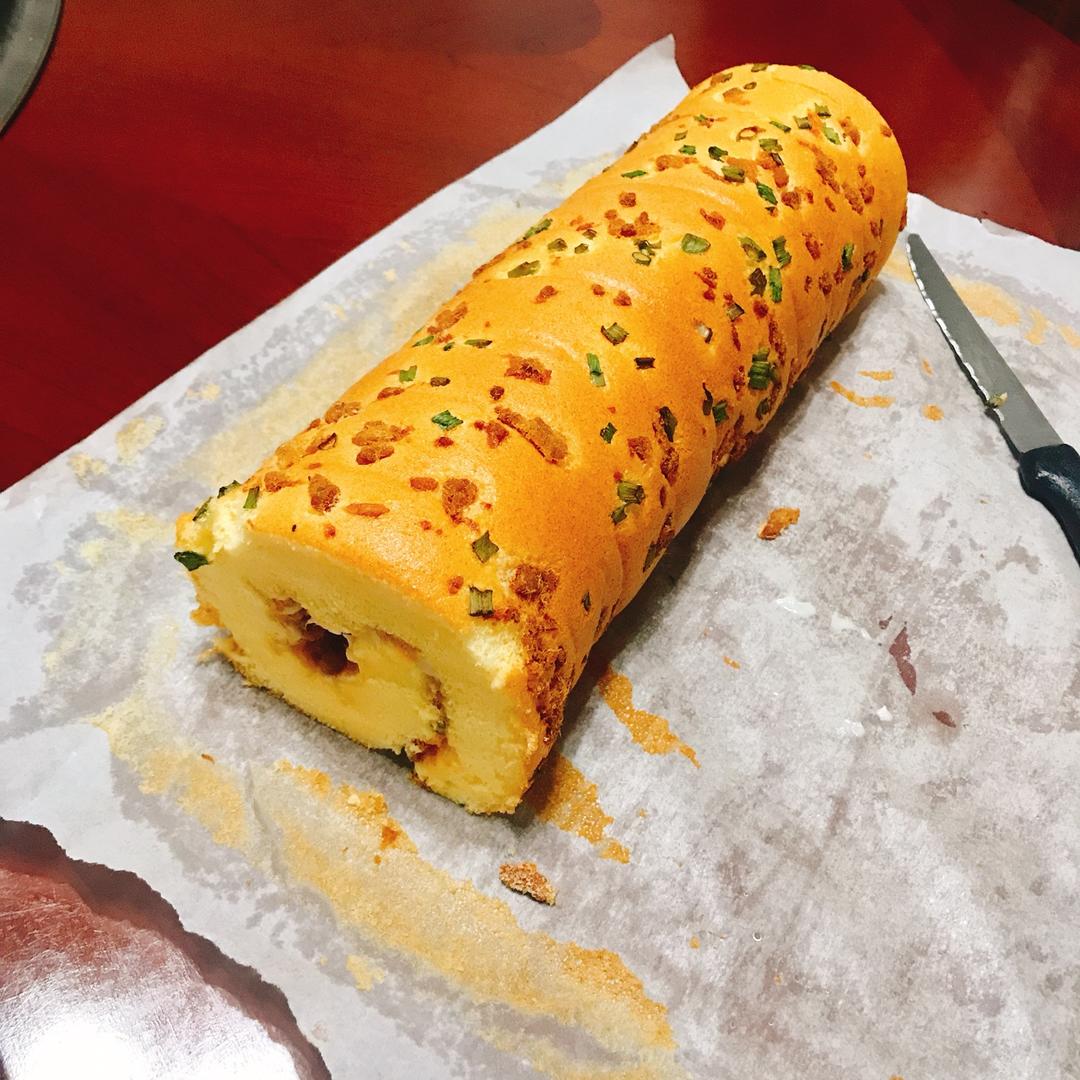 香葱肉松肥蛋糕卷～