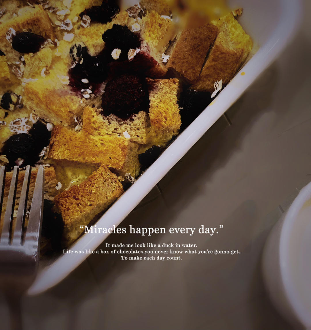 烤吐司布丁低脂快手版