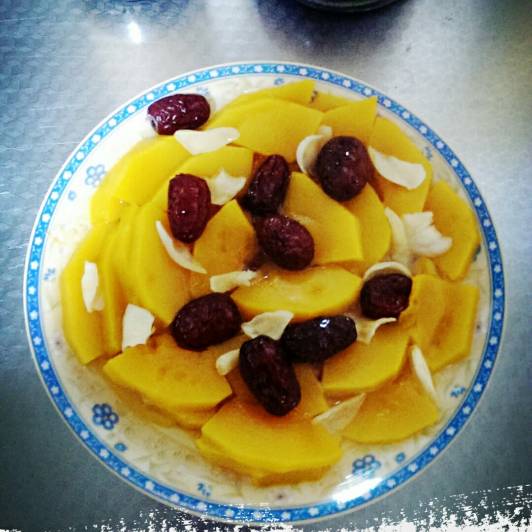 红枣百合蒸南瓜