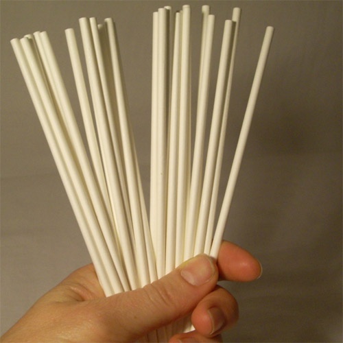 厨格格   棒棒糖纸棍 巧克力纸棒 实心10支装