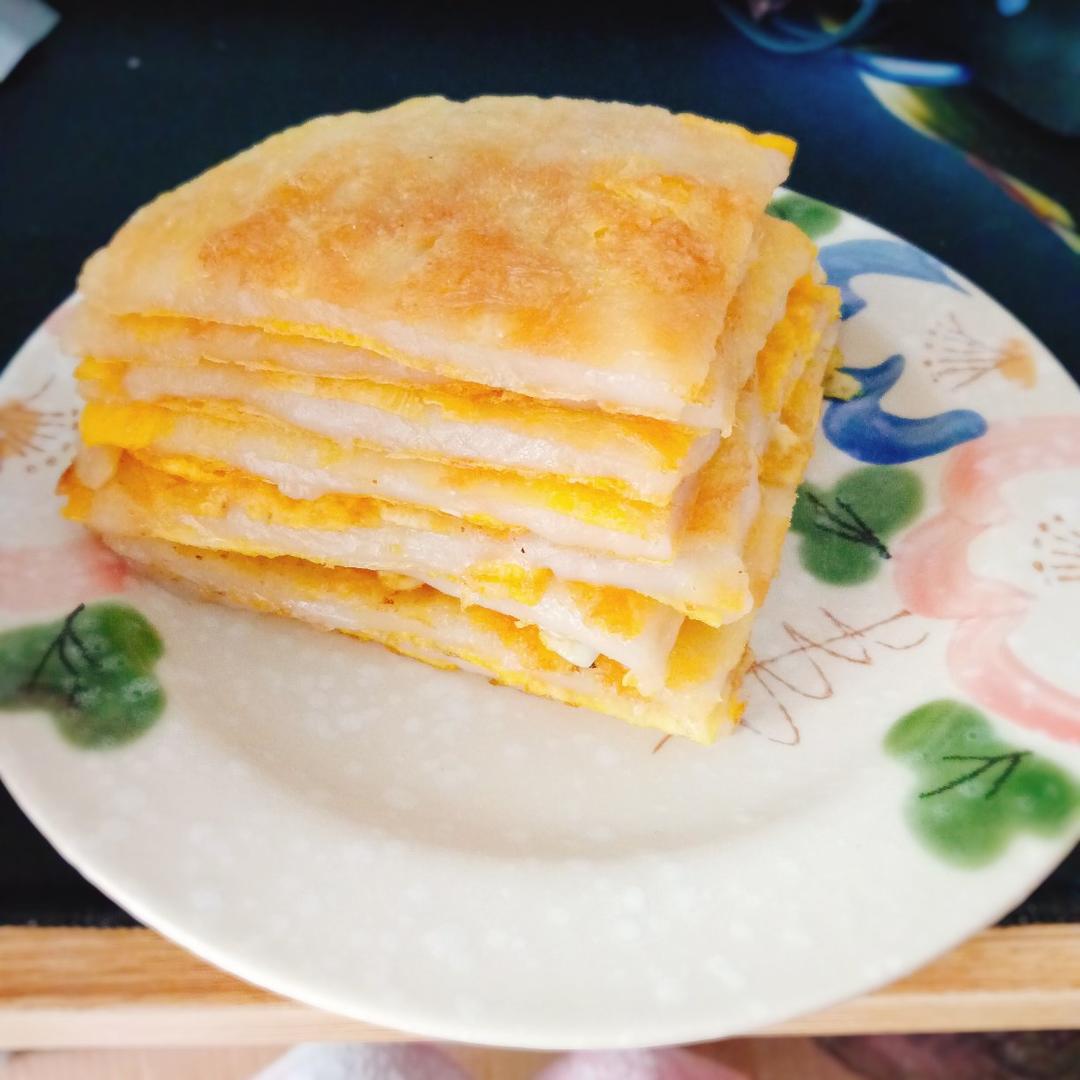 鸡蛋葱油饼                  （更新饼坯保存方法）