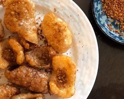 空气炸锅版无油炸猪皮的做法