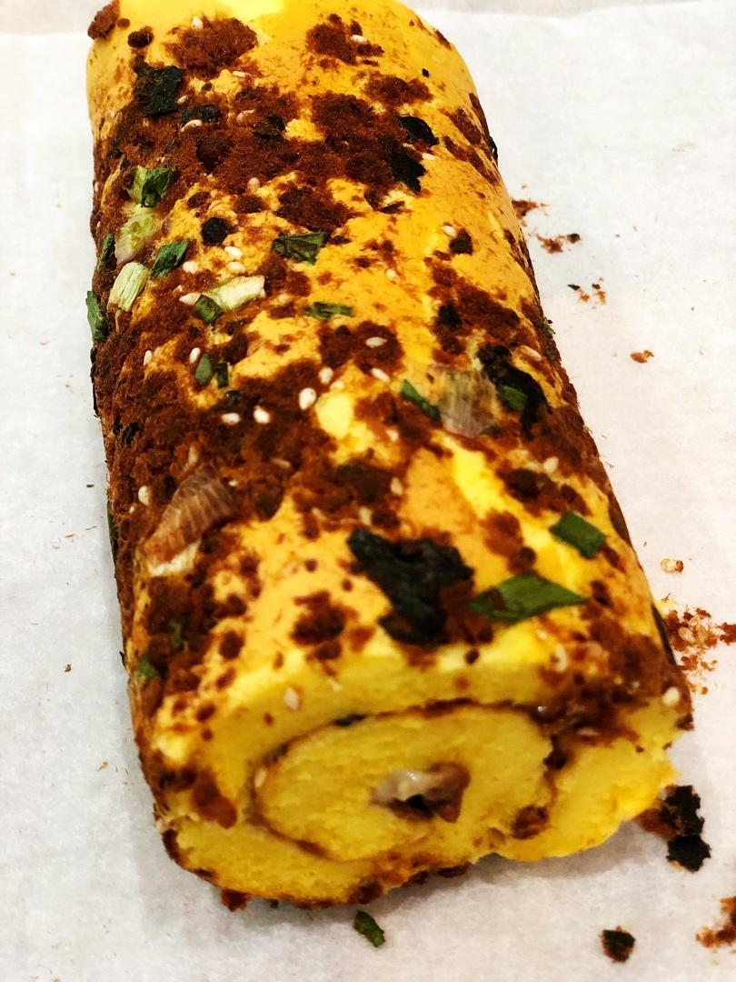 香葱肉松卷 蛋糕卷-无敌美味