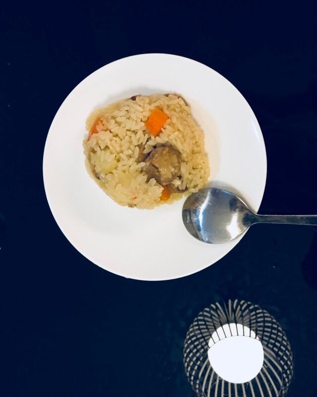 香肠土豆焖饭【一人也要吃好版】