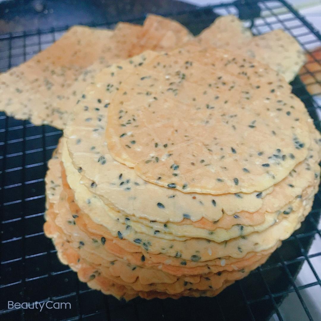 【视频食谱】减油版芝麻脆饼