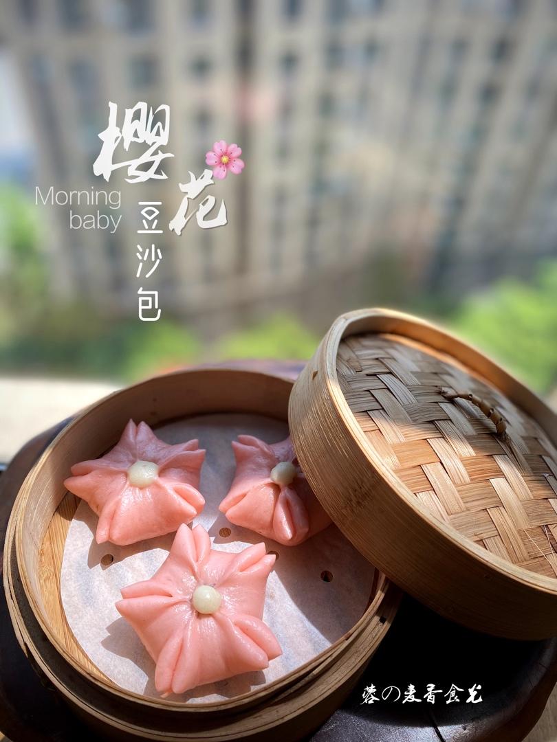 樱花豆沙包