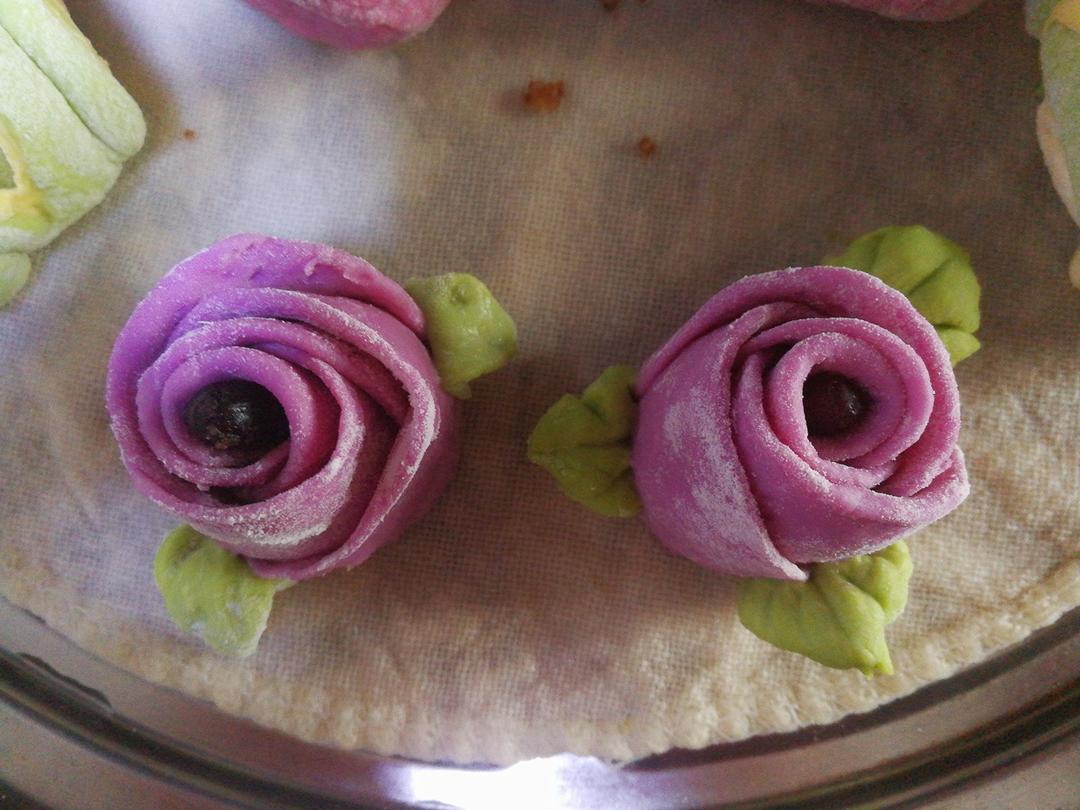 玫瑰花馒头