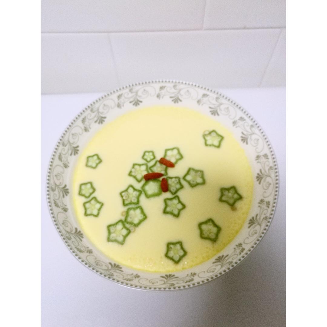 颜值控-做一朵开在碗里的花秋葵蒸水蛋