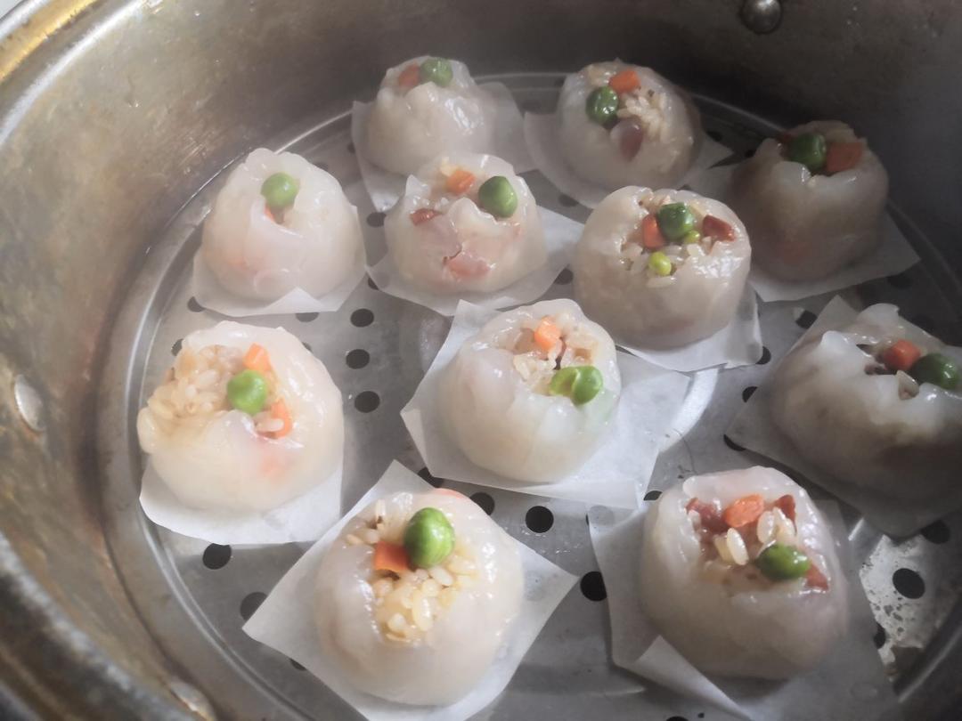 水晶烧麦（终极版，不会挣皮）