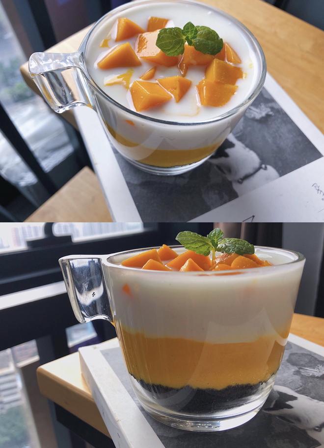 【芒果奥利奥酸奶杯🍃】一份高颜值小甜品的做法