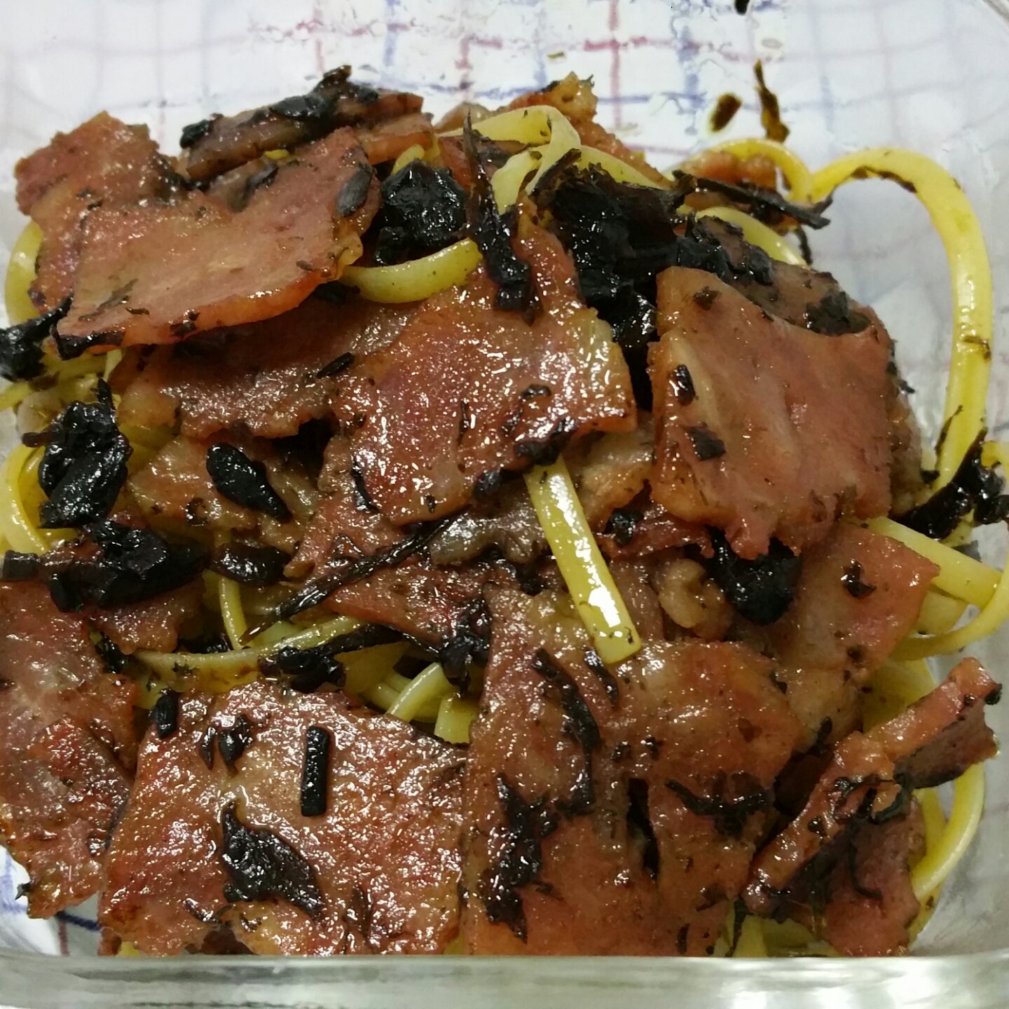 可能是最好吃系列--橄榄菜培根意面