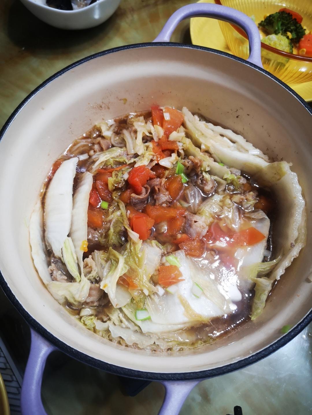 千层白菜肥牛锅【珐琅锅食谱12月】