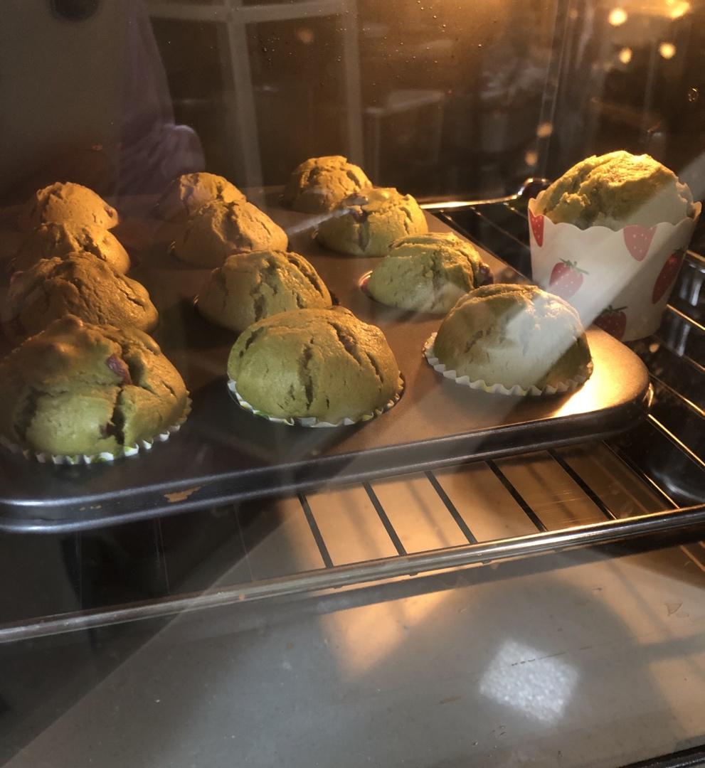 抹茶红豆玛芬