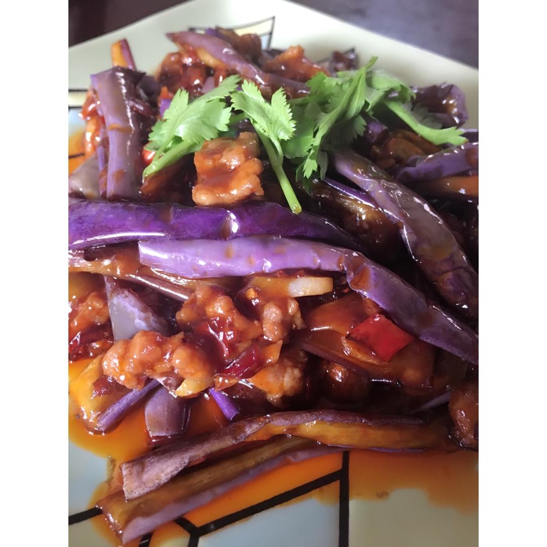 红烧肉沫茄子