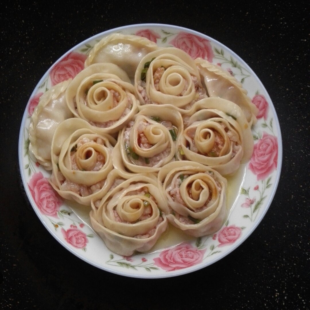 玫瑰花饺子