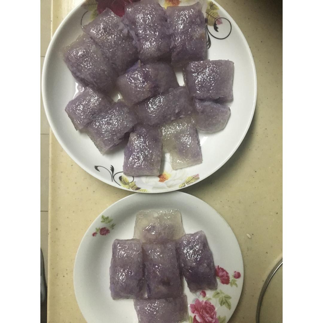 水晶紫薯卷