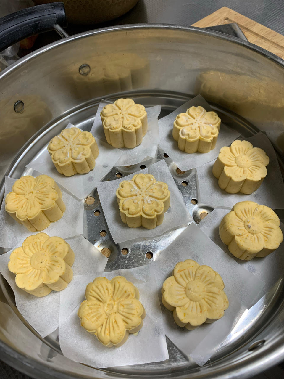 面包机炒制绿豆沙馅
