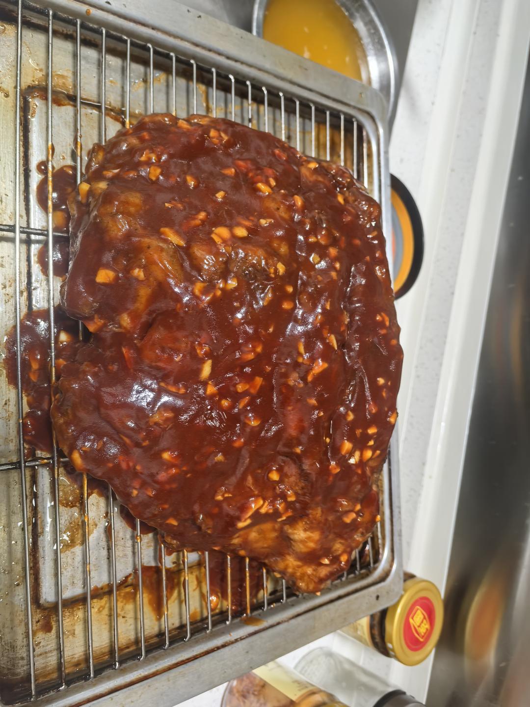 烤箱版美式BBQ的爆赞烤肋排