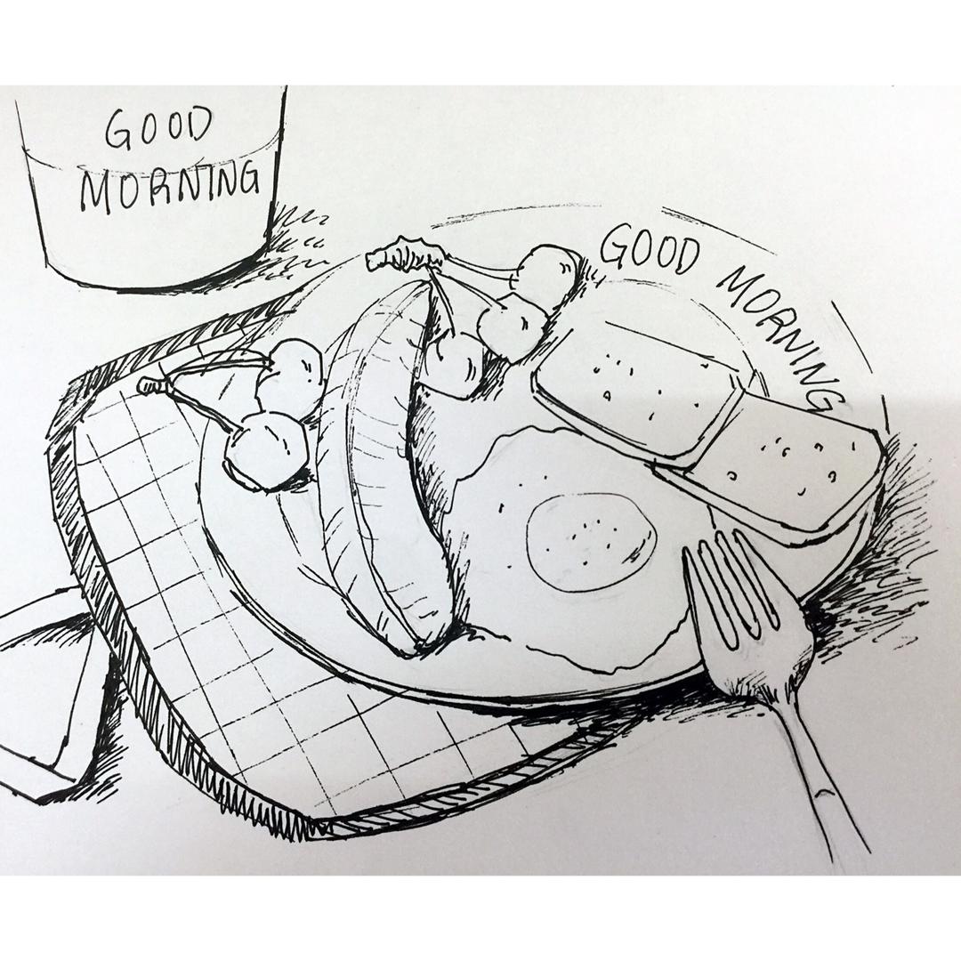 晚餐2017年5月15日        #晚餐2017年5月15日##手绘漫画美食