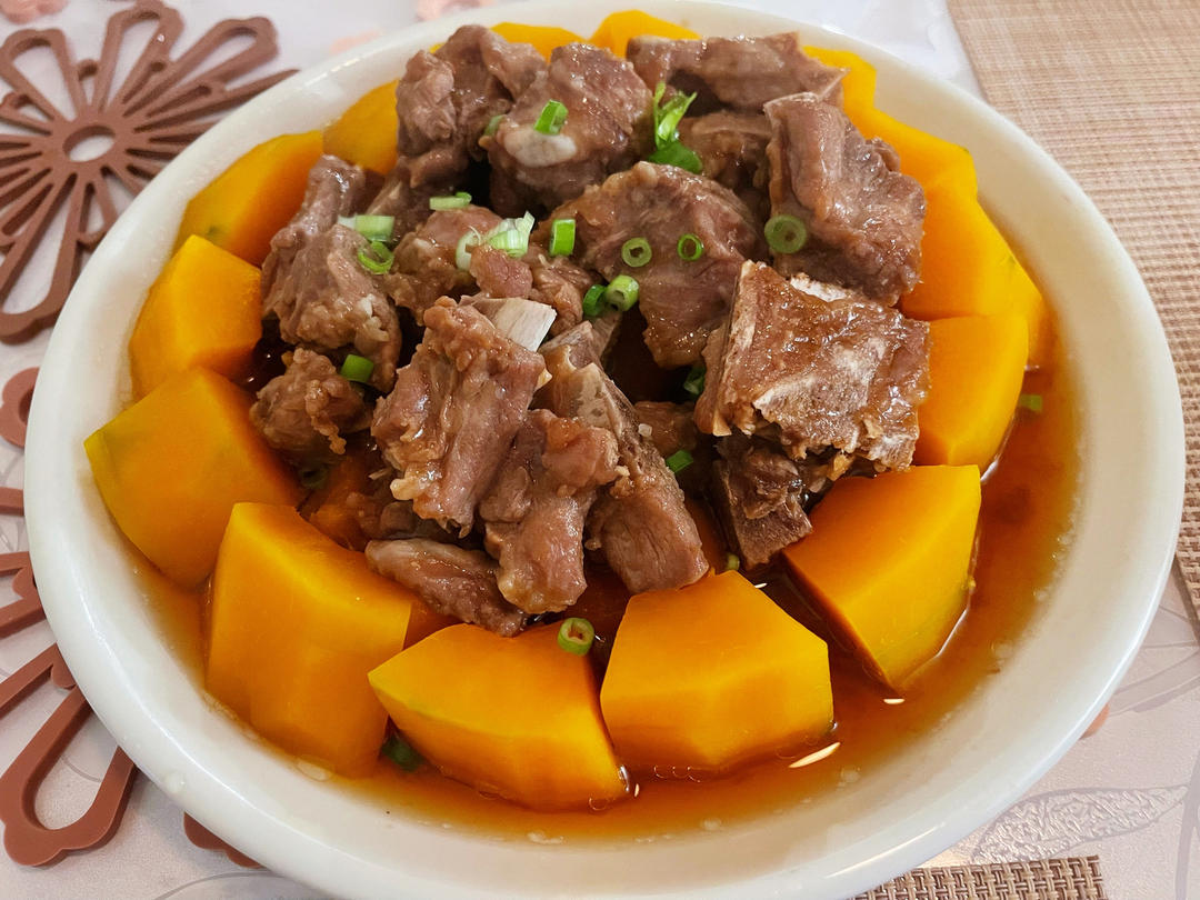 豉汁排骨蒸南瓜