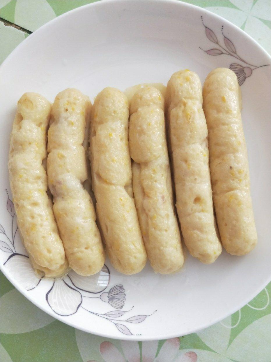 自制宝宝鳕鱼海虾肠