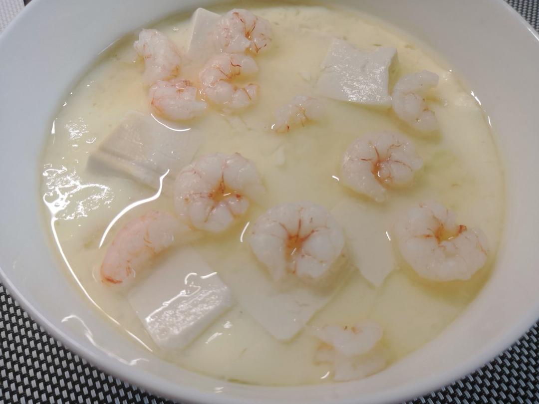 减肥也能吃虾仁豆腐蒸水蛋