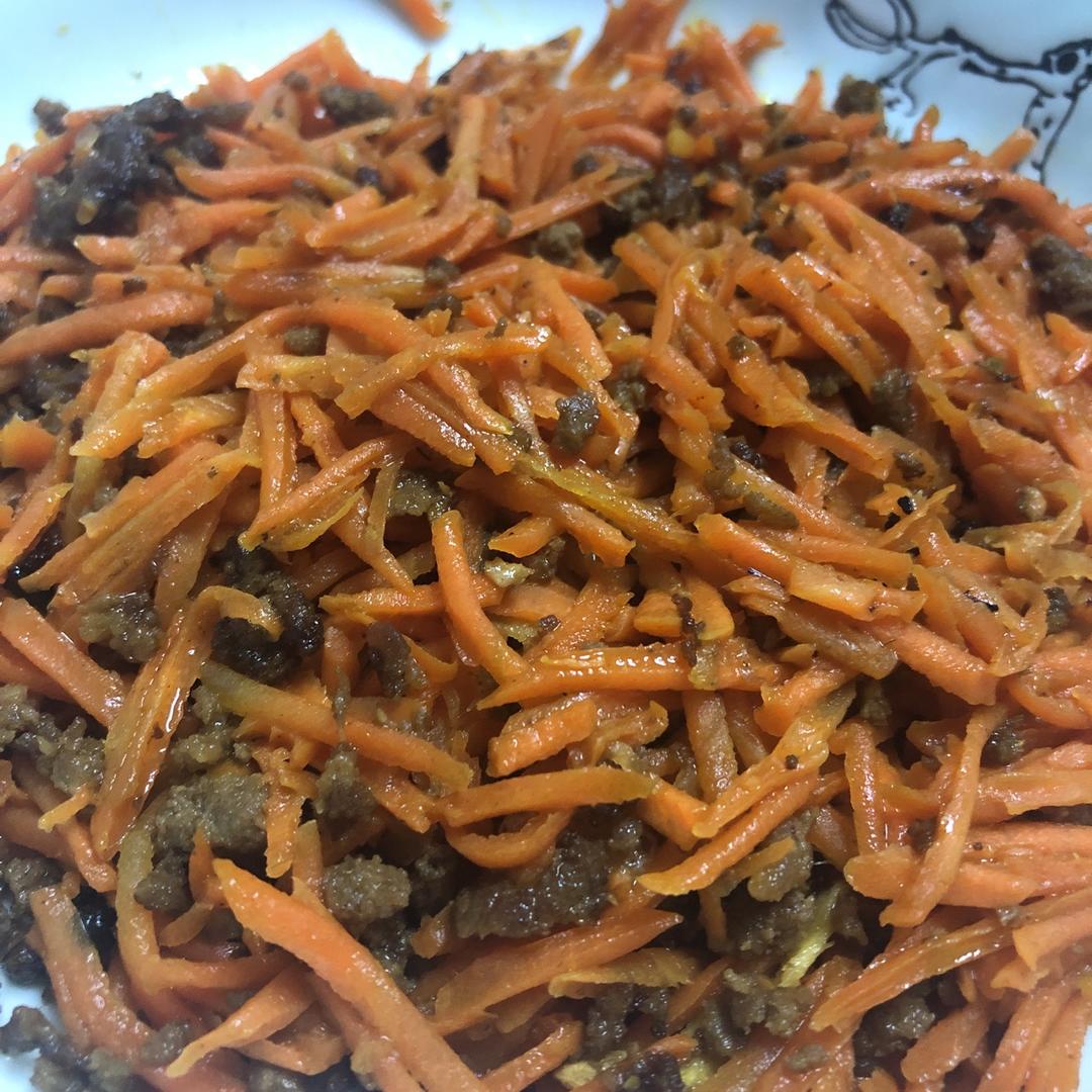 胡萝卜炒牛肉