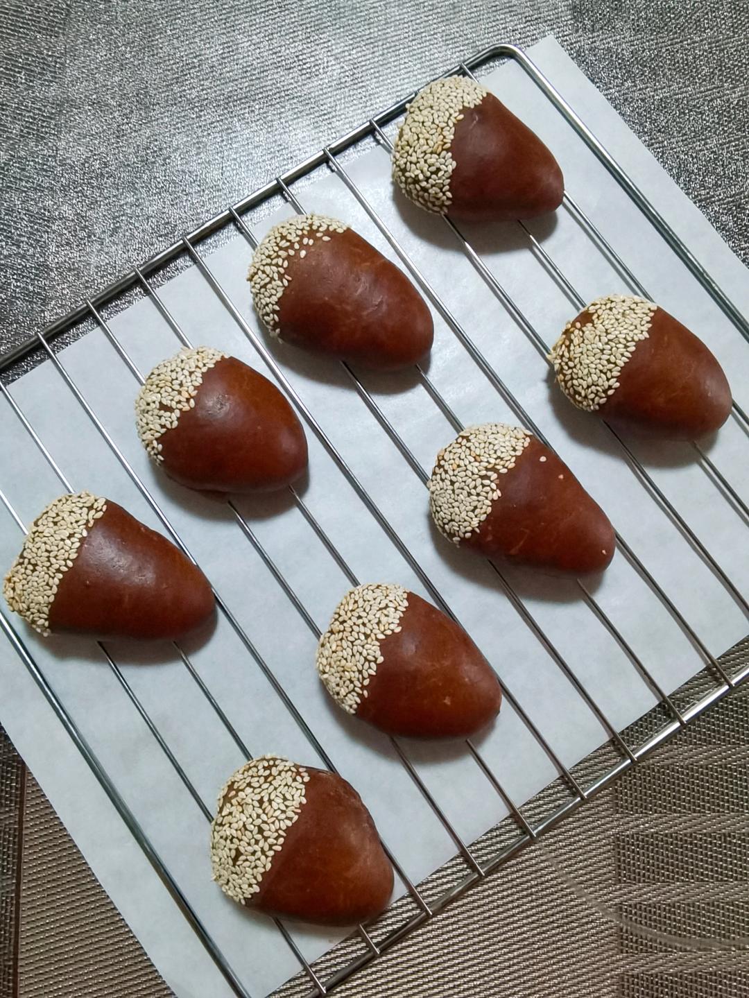 可可栗子面包