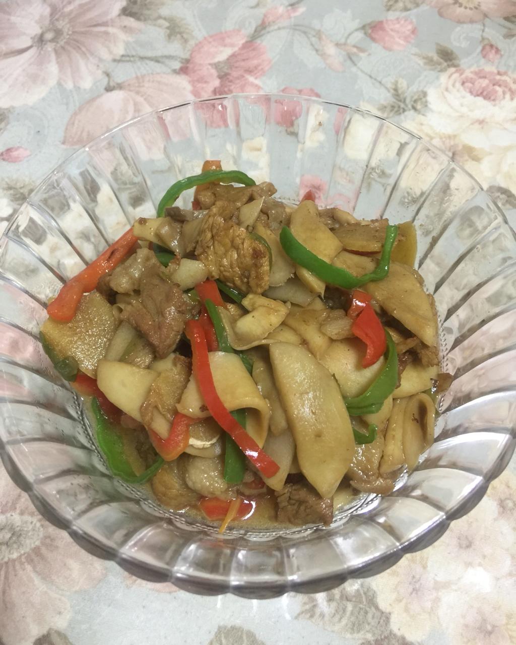 肉炒杏鲍菇