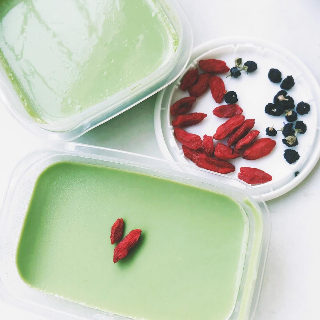 「半糖主义 · 抹茶」  抹茶豆腐布丁