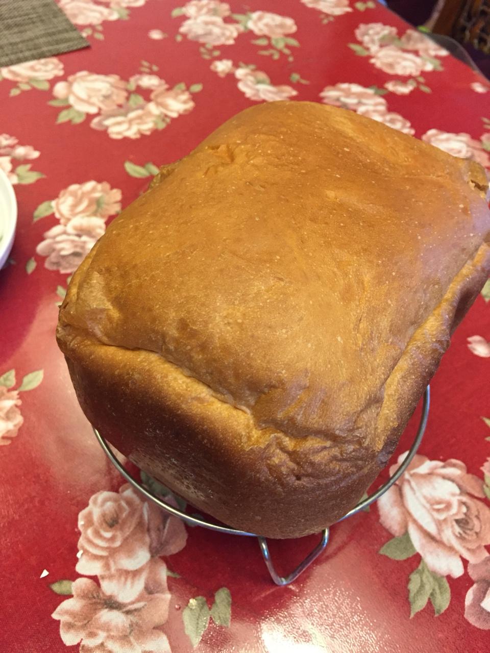 超级好吃的原味面包（面包机版）
