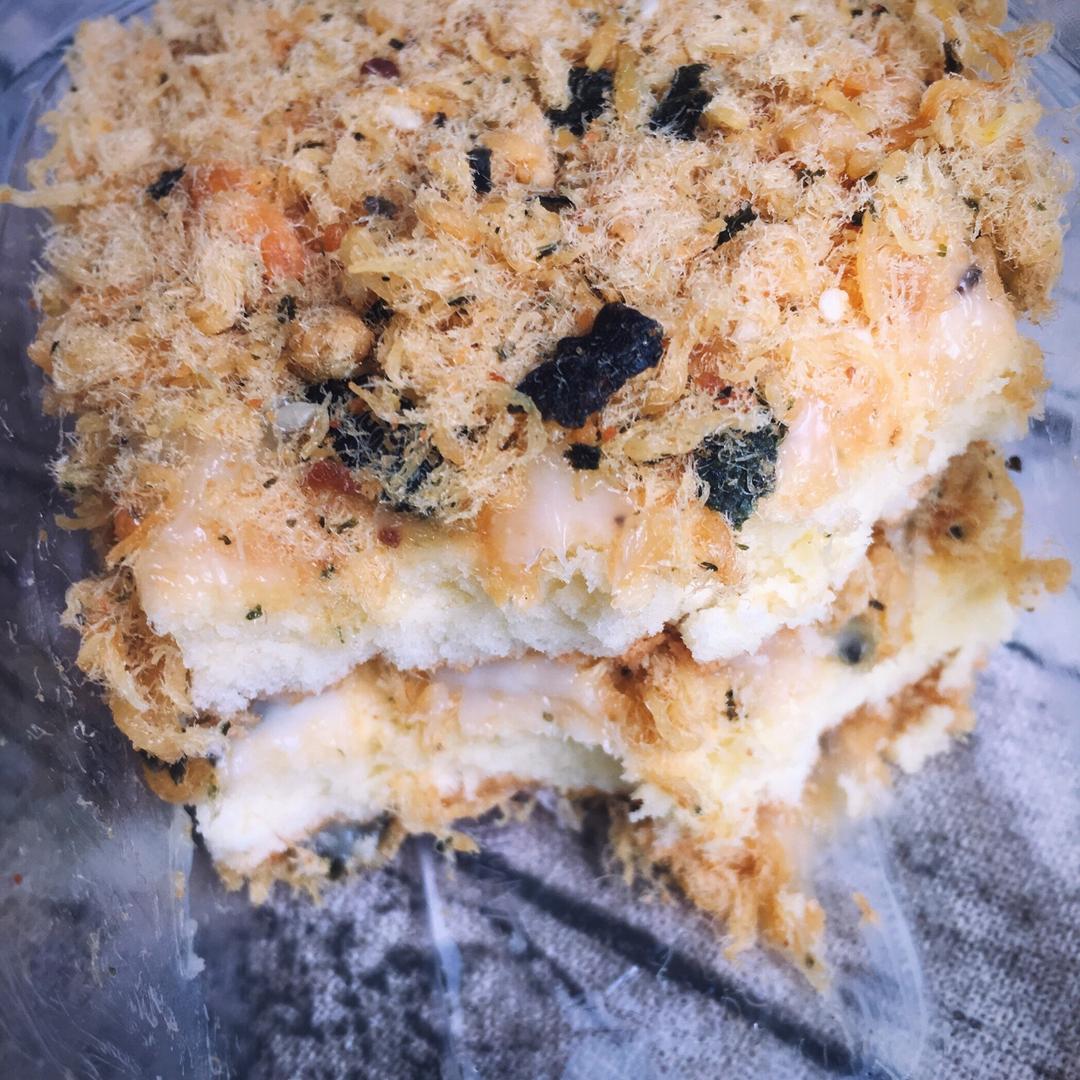 自制肉松沙拉蛋糕盒子