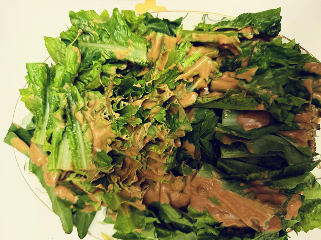 每次做都光盘的麻酱油麦菜