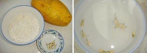 茉莉木瓜香体粥的做法 步骤1