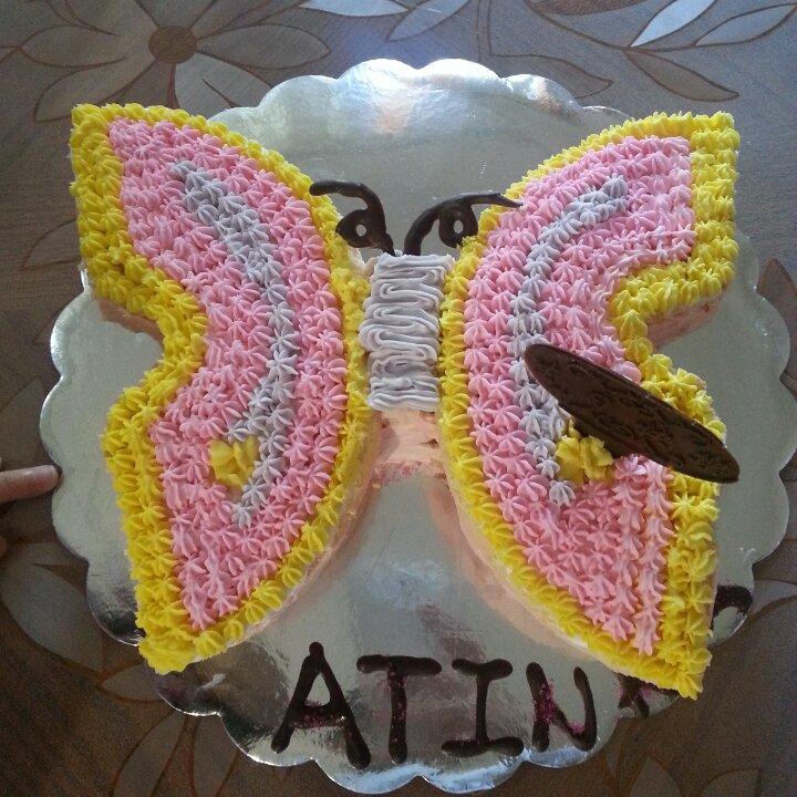 立体卡通蝴蝶生日蛋糕