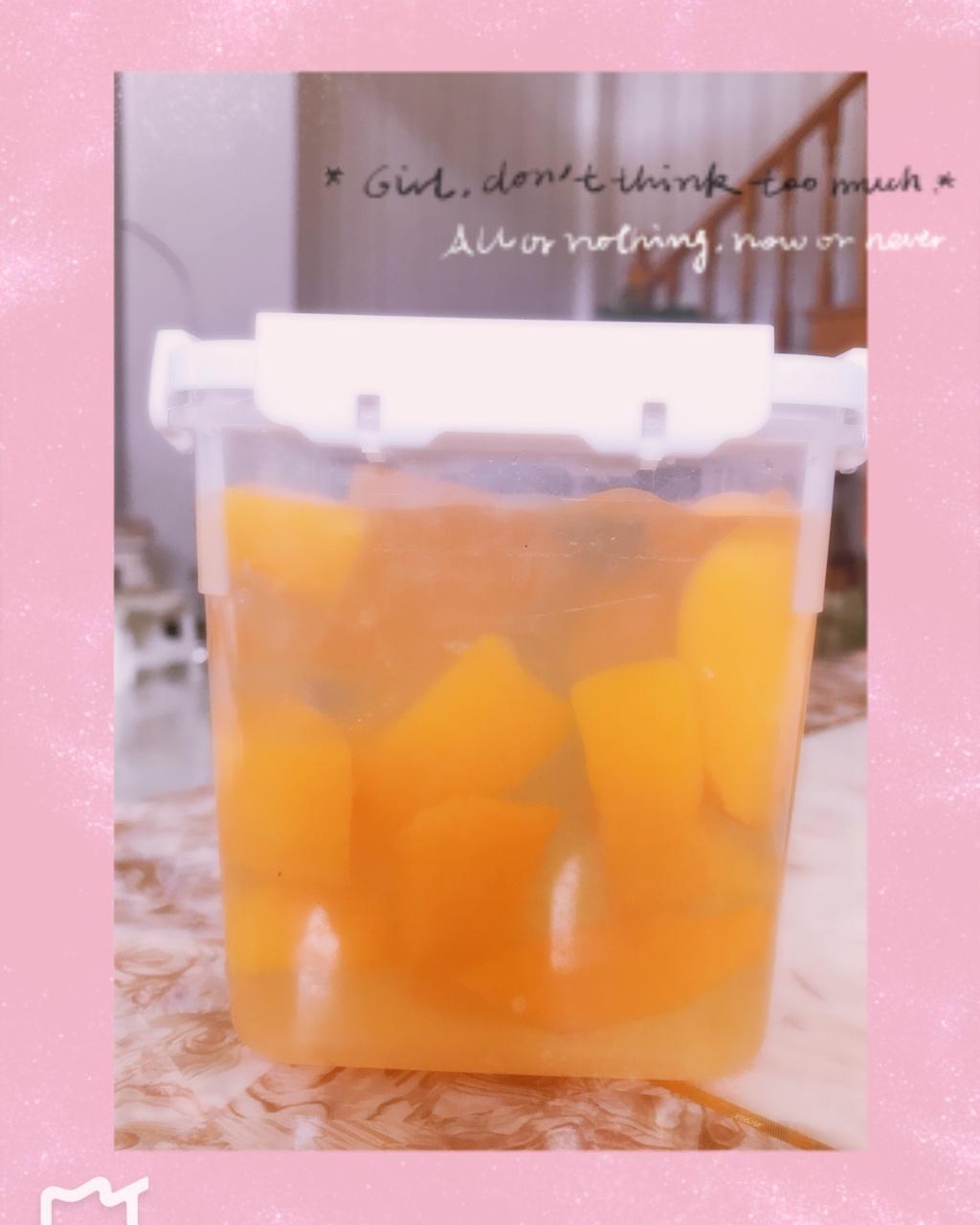 黄桃罐头的终极吃法 ——黄桃果冻