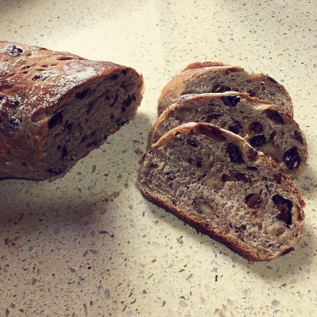 全麦核桃包～软欧包