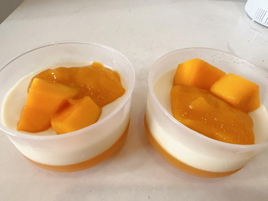 消耗淡奶油系列：芒果意式奶冻，超简单又口感浓郁